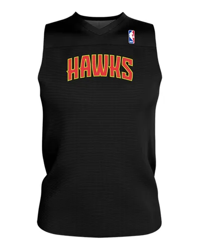 Alleson Athletic A105LA Men's NBA Logo'd Reversible Game Jersey in Atlanta Hawks — blank t-shirt, front view