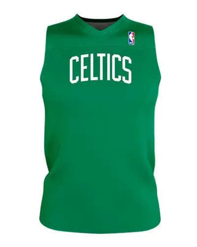 Alleson Athletic A105LY Youth NBA Logo'd Reversible Game Jersey in Boston Celtics — blank t-shirt, front view