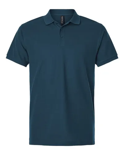 AllPro 62800 Men's Pique Polo in Atlantic Blue — blank polo, front view