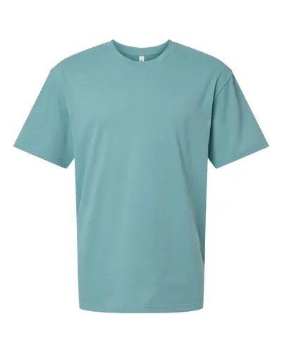 American Apparel 5389 Unisex Sueded Cloud Jersey Tee in Sueded Arctic — blank t-shirt, front view