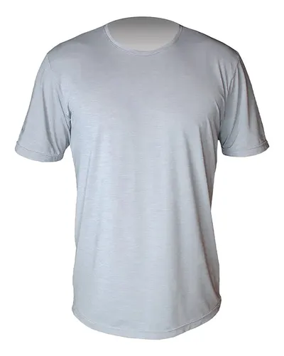 ANETIK MVLPRS0 Men's Low Pro Tech T-Shirt in Alloy Heathered — blank t-shirt, front view