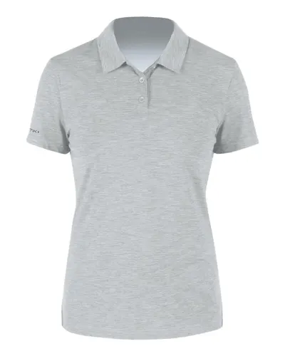 ANETIK WPBRZS1 Women's Breeze Tech Polo in Alloy Heathered — blank polo, front view