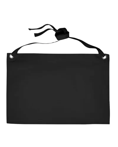 Artisan Collection by Reprime RP131 Calibre Heavy Cotton Canvas Waist Apron in Black — blank garment, front view