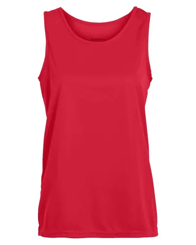 Augusta Sportswear 1706 Girls' Training Tank Top in Red — blank tank top, front view