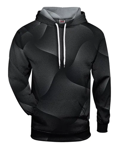 Badger 1413 Men's Warp Hooded Sweatshirt in Black — blank hooded sweatshirt, front view