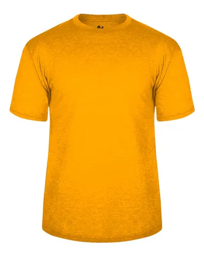 Badger 2940 Youth Triblend T-Shirt in Gold Heather — blank t-shirt, front view