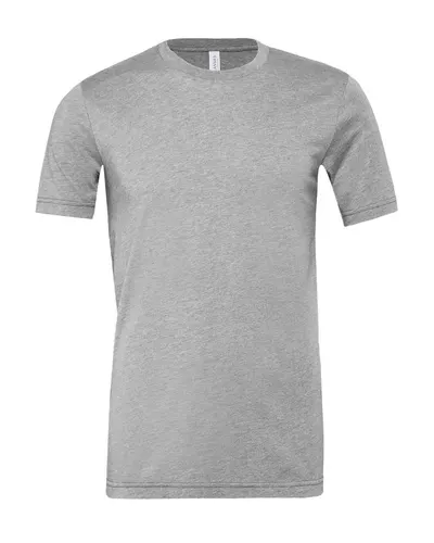 BELLA + CANVAS 3001CVC CVC Jersey Tee in Athletic Heather — blank t-shirt, front view