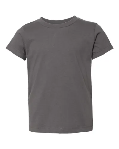 BELLA + CANVAS 3001T Toddler Jersey Tee in Asphalt — blank t-shirt, front view