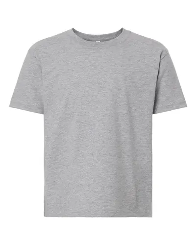 BELLA + CANVAS 3010Y Youth 6 oz. Heavyweight Tee in Athletic Heather — blank t-shirt, front view
