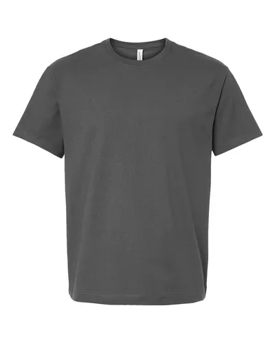 BELLA + CANVAS 4610 Unisex 7.5 oz Heavyweight Tee in Asphalt — blank t-shirt, front view