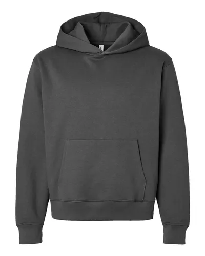 BELLA + CANVAS 4719 Unisex 10 oz. Heavyweight Hoodie Sweatshirt in Asphalt — blank hooded sweatshirt, front view