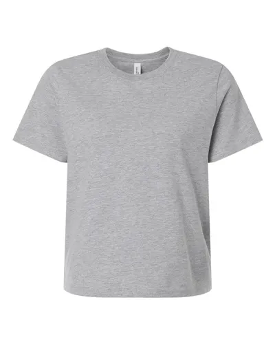 BELLA + CANVAS 6110 Women's 6 oz. Heavyweight Tee in Athletic Heather — blank t-shirt, front view