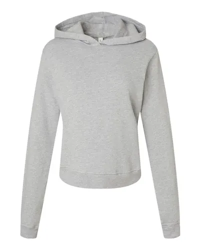BELLA + CANVAS 7519 Women's Classic Hoodie Sweatshirt in Athletic Heather — blank hooded sweatshirt, front view