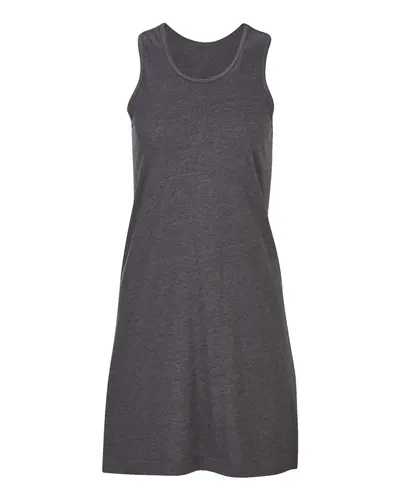 Boxercraft BW4102 Women's Caydn Tank Dress in Charcoal — blank tank top, front view