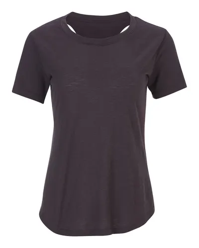 Boxercraft T67 Women's Cut-It-Out T-Shirt in Black — blank t-shirt, front view