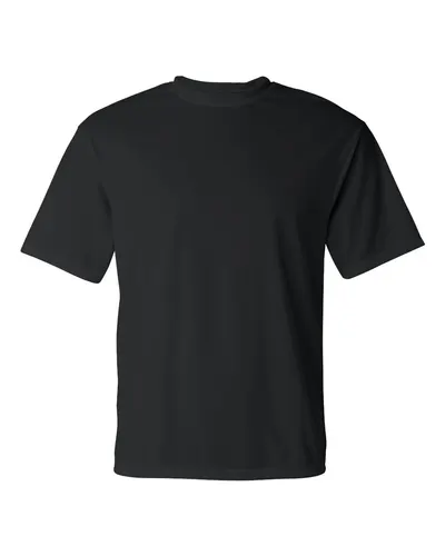 C2 Sport 5100 Unisex Performance T-Shirt in Black — blank t-shirt, front view
