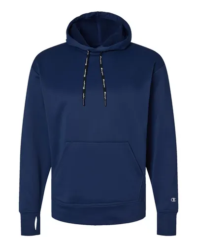 Champion CHP180 Unisex Sport Hooded Sweatshirt in Athletic Navy — blank hooded sweatshirt, front view