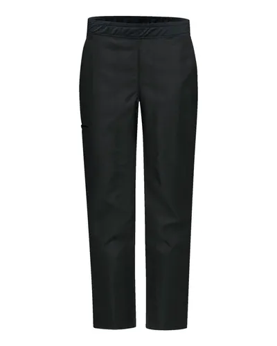 Chef Designs 0P1W Women's Airflow Chef Pants in Black — blank garment, front view