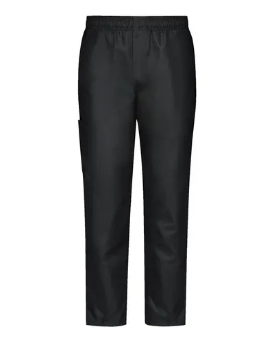 Chef Designs 0P2M Airflow Chef Pants with Back Panels in Black — blank garment, front view