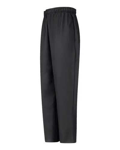 Chef Designs 5360 Baggy Chef Pants in Black — blank garment, front view