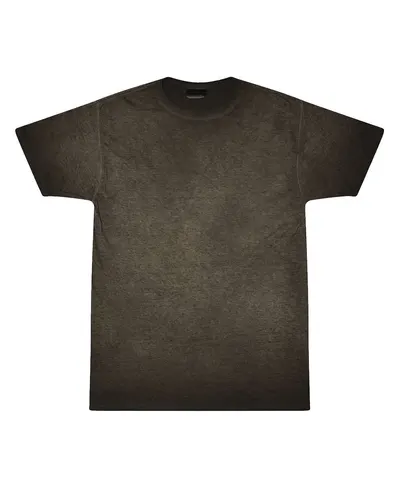 Colortone 1310 Unisex Oil Wash T-Shirt in Black — blank t-shirt, front view