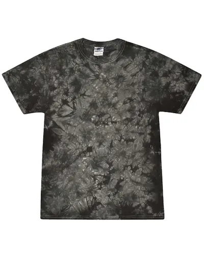 Colortone 1390 Unisex Crystal Wash T-Shirt in Crystal Black — blank t-shirt, front view