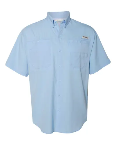 Columbia 128705 Men's PFG Tamiami™ II Short Sleeve Shirt in Sail — blank garment, front view