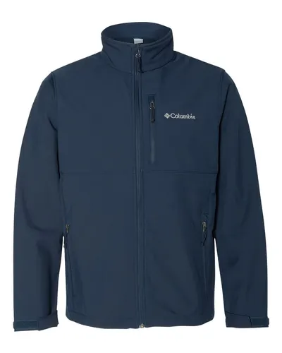 Columbia 155653 Ascender™ Soft Shell Jacket in Collegiate Navy — blank jacket, front view