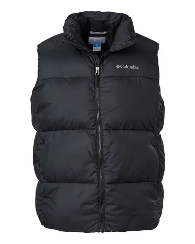Columbia 208687 Men's Puffect™ III Vest in Black — blank jacket, front view