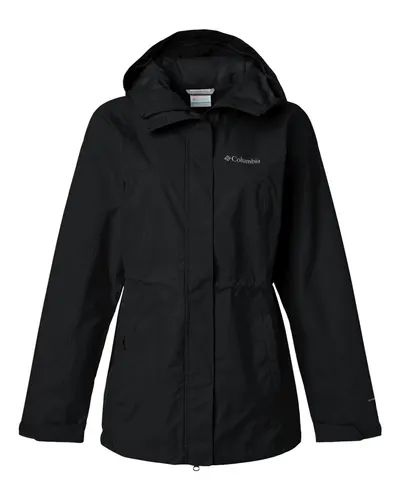 Columbia 211390 Women's Hikebound™ II Long Jacket in Black — blank jacket, front view