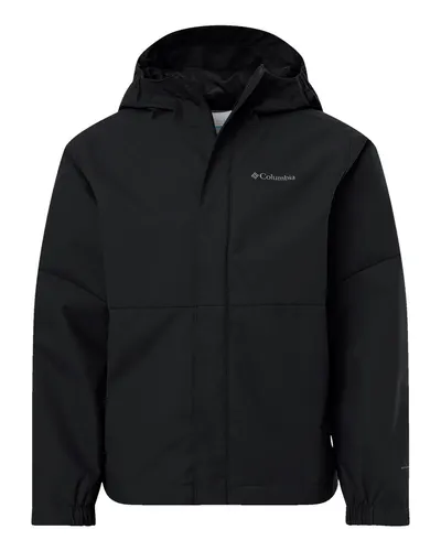 Columbia 211592 Youth Hikebound™ II Jacket in Black — blank jacket, front view