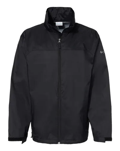 Columbia 212476 Men's Glennaker Lake™ II Rain Jacket in Black — blank jacket, front view
