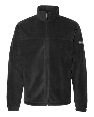 Columbia 212478 Men's Steens Mountain™ Full Zip 2.0 Jacket in Black — blank jacket, front view