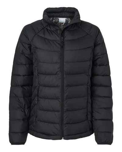 Columbia 212490 Women's Powder Lite™ II Full Zip Jacket in Black — blank jacket, front view