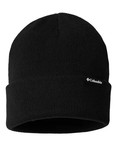 Columbia 216512 City Trek™ Heavyweight Beanie in Black — blank cap, front view