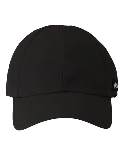 Columbia 216514 Crest Valley Ball Cap in Black — blank cap, front view