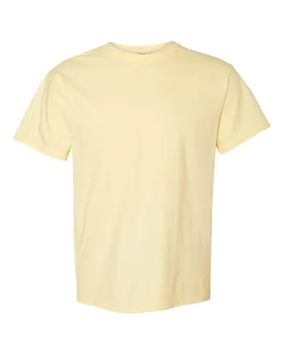 Comfort Colors 1717 Unisex Garment-Dyed Heavyweight T-Shirt in Banana — blank t-shirt, front view