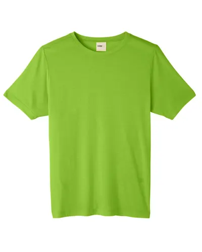 CORE365 CE111 Unisex Fusion ChromaSoft™ Performance T-Shirt in Acid Green — blank t-shirt, front view