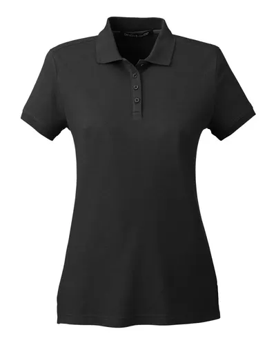 Devon & Jones DG100W Women's New Classics® Performance Polo in Black — blank polo, front view