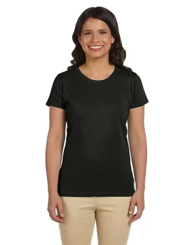 econscious EC3000 Women's Classic T-Shirt in Black — blank t-shirt, front view