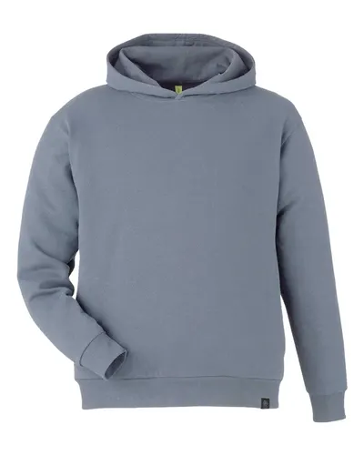 econscious EC5300 Unisex Reclaimist Fiber Hooded Sweatshirt in Basalt Grey — blank hooded sweatshirt, front view