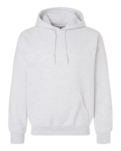 Gildan 12500 Unisex DryBlend® Hooded Sweatshirt in Ash — blank hooded sweatshirt, front view