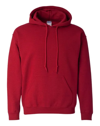 Gildan 18500 Unisex Heavy Blend™ Hooded Sweatshirt in Antique Cherry Red — blank hooded sweatshirt, front view