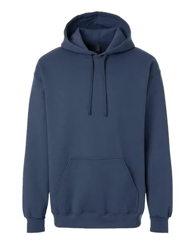 Gildan 19500 Unisex Hammer™ Maxweight Hooded Sweatshirt in Blue Dusk — blank hooded sweatshirt, front view