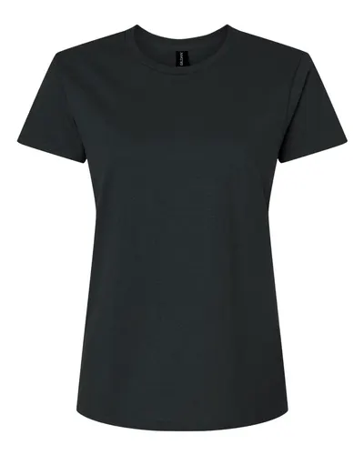 Gildan 2000L Women's Ultra Cotton® T-Shirt in Black — blank t-shirt, front view