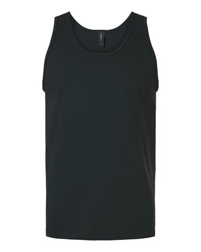 Gildan 2200 Unisex Ultra Cotton® Tank Top in Black — blank tank top, front view
