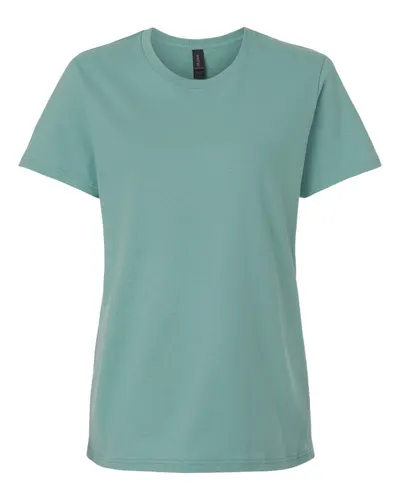 Gildan 5000L Women's Heavy Cotton™ T-Shirt in Aquatic — blank t-shirt, front view