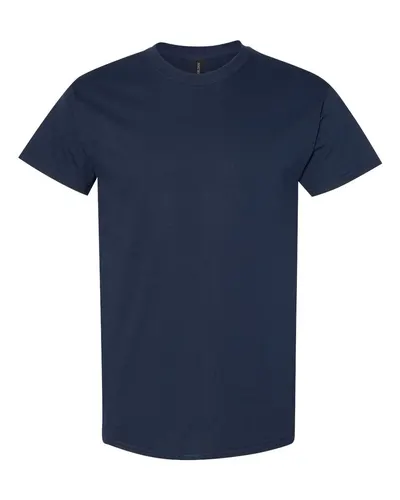 Gildan 50PLSMA Unisex Heavy Cotton™ Plasma Print T-Shirt in Navy — blank t-shirt, front view