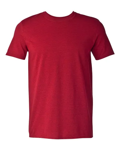 Gildan 64000 Unisex Softstyle® T-Shirt in Antique Cherry Red — blank t-shirt, front view