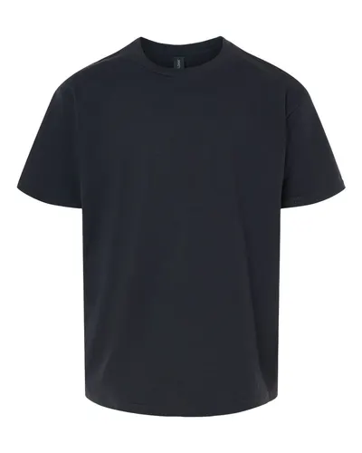 Gildan 64000B Youth Softstyle® T-Shirt in Black — blank t-shirt, front view